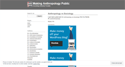 Desktop Screenshot of makinganthropologypublic.com